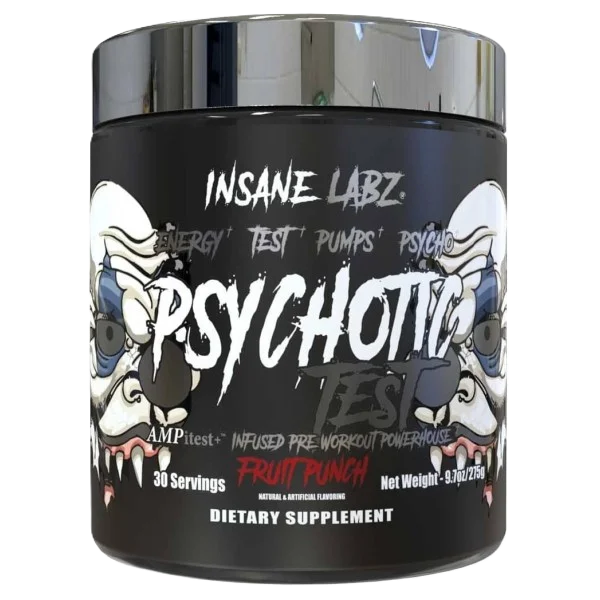 Insane Labz Psychotic Test Pre Entreno 30 Servicios fruit punch