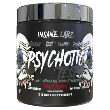 Insane Labz Psychotic Test Pre Entreno 30 Servicios fruit punch