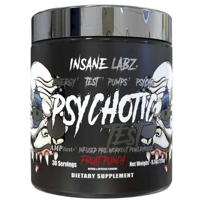 Insane Labz Psychotic Test Pre Entreno 30 Servicios fruit punch