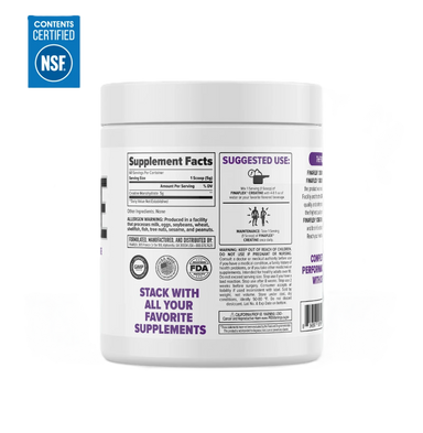 Finaflex Pure Creatina 60 servicios informacion nutricional