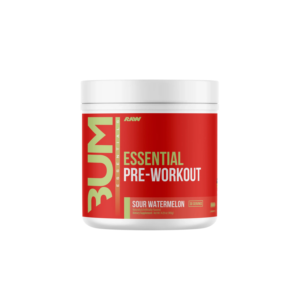 Raw Nutrition Bum Essentials Pre Entreno 30 Servicios Sour Watermelon