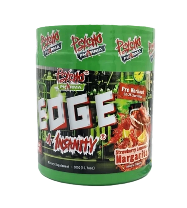 Psycho Pharma Edge Of Insanity Pre Entreno 25/50 Servicios Strawberry Lemonade Margarita