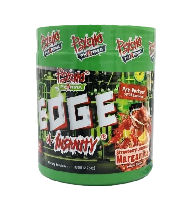 Psycho Pharma Edge Of Insanity Pre Entreno 25/50 Servicios Strawberry Lemonade Margarita