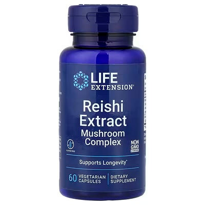Life Extension Reishi Extract Mushroom Complex 60 Capsulas Vegetarianas