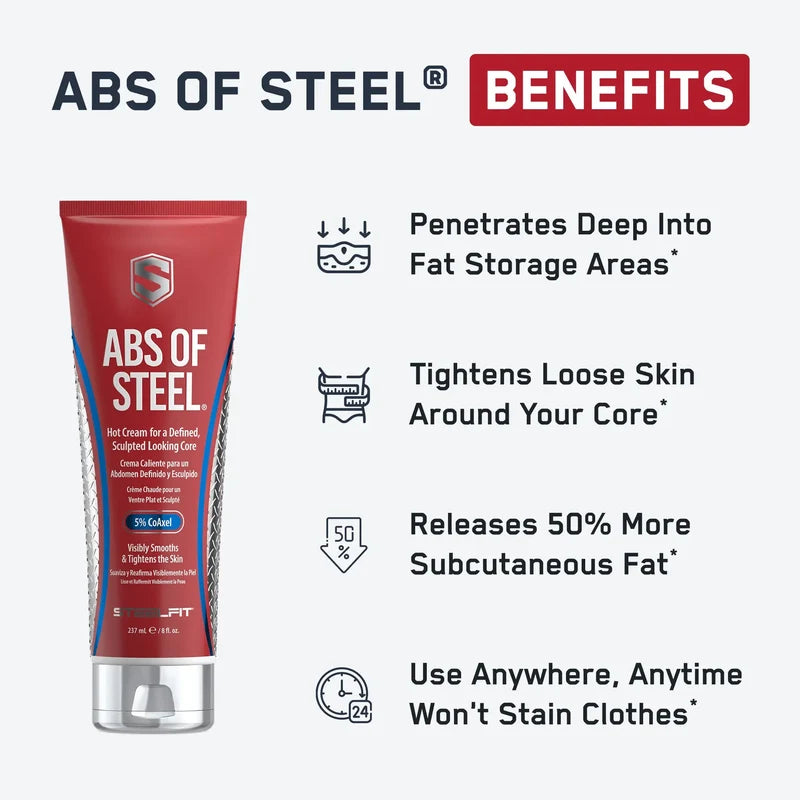 Steelfit Abs Of Steel Crema de definición Máxima 237ml/8fl.oz portada 2