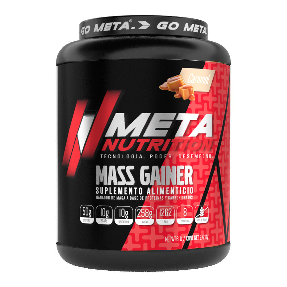 Meta Nutrition Proteina Mass Gainer 6 libras Caramel