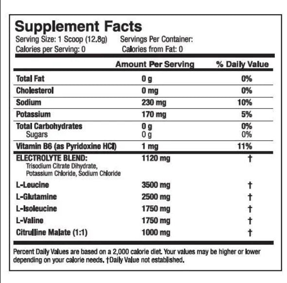 Xtend The Original Bcaa 90 Servicios Aminoacidos Informacion Nutricional
