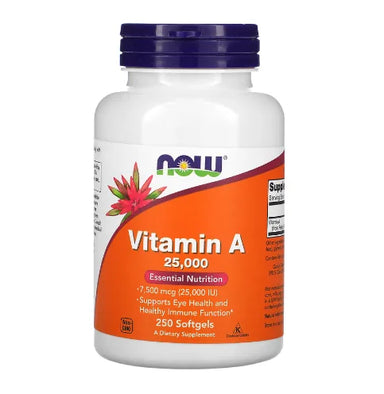Now Foods Vitamina A 25000 IU 250 Softgels