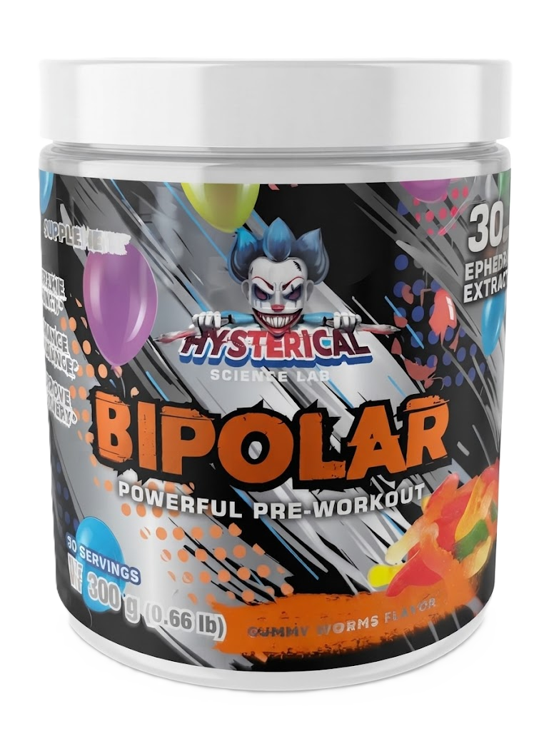 Hysterical Bipolar Pre Entreno 300gr 30 Servicios gummy worms