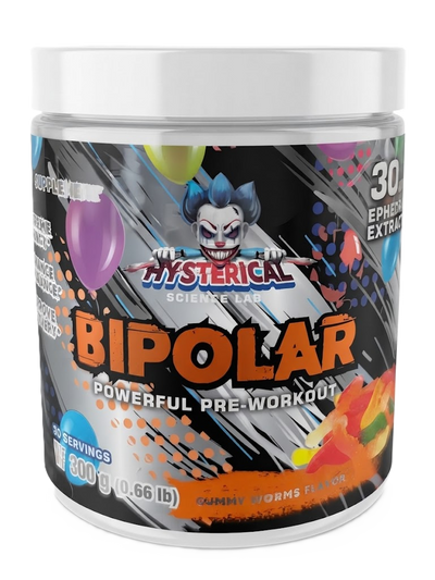 Hysterical Bipolar Pre Entreno 300gr 30 Servicios gummy worms