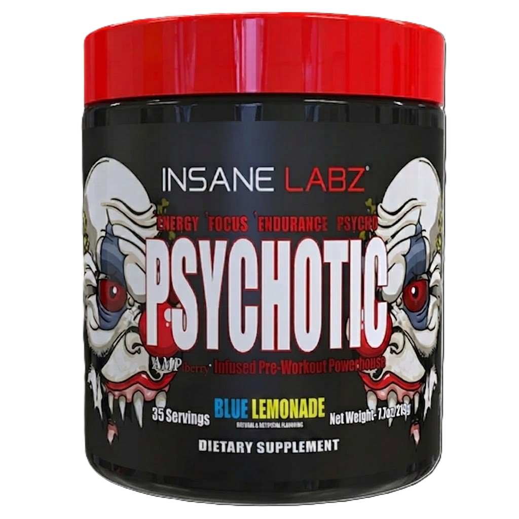 Insane Labz Psychotic Blend Pre Entreno 35 Servicios blue lemonade