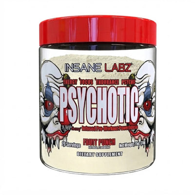 Insane Psychotic Clear 20 Servicios Pre entreno fruit punch
