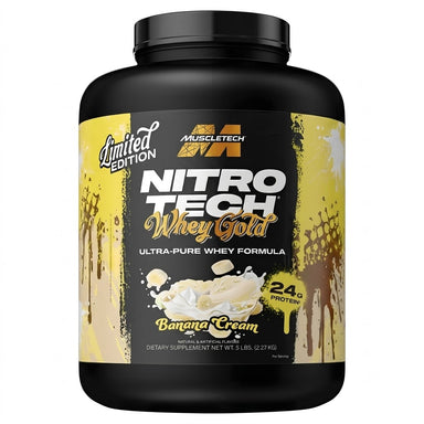 Muscletech Nitrotech Whey Gold 70 servicios 5 libras banana