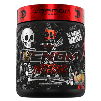 Dragon Pharma Venom Inferno Pre Entreno 40 Servicios brazo de limon