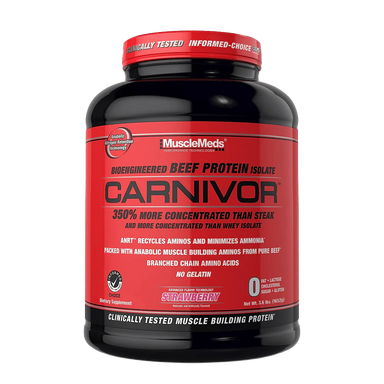 MuscleMeds Proteina Carnivor 4.1 Libras 56 Servicios fresa