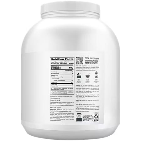 Isopure Proteina Zero Carbs 4.5 Lbs 70 Servicios Sin Sabor informacion nutricional