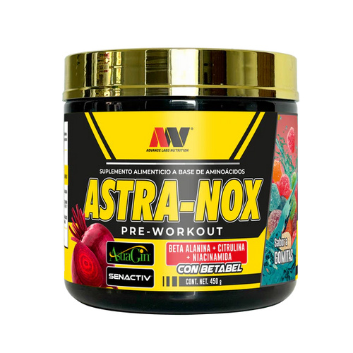 Advance Nutrition Astra-Nox 450g 30 Serv Pre Entreno Sabor a Gomitas