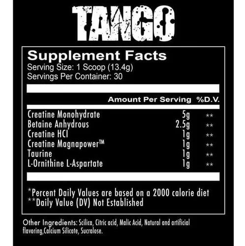 Redcon1 Tango Recovery 30 Servicios Creatina informacion nutricional