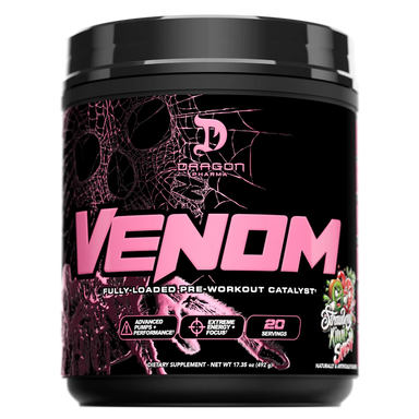 Dragon Pharma Venom 20 Servicios Fully Loaded Pre-Workout Strawberry Kiwi