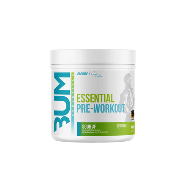 Raw Nutrition Bum Essentials Pre Entreno 30 Servicios Sour AF