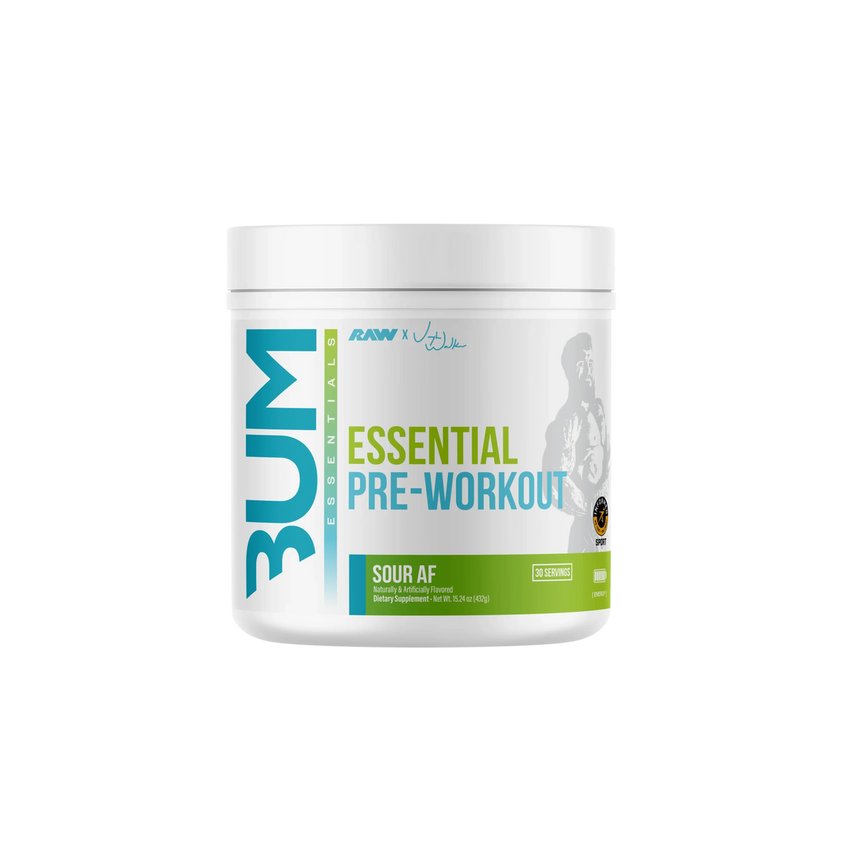 Raw Nutrition Bum Essentials Pre Entreno 30 Servicios Sour AF