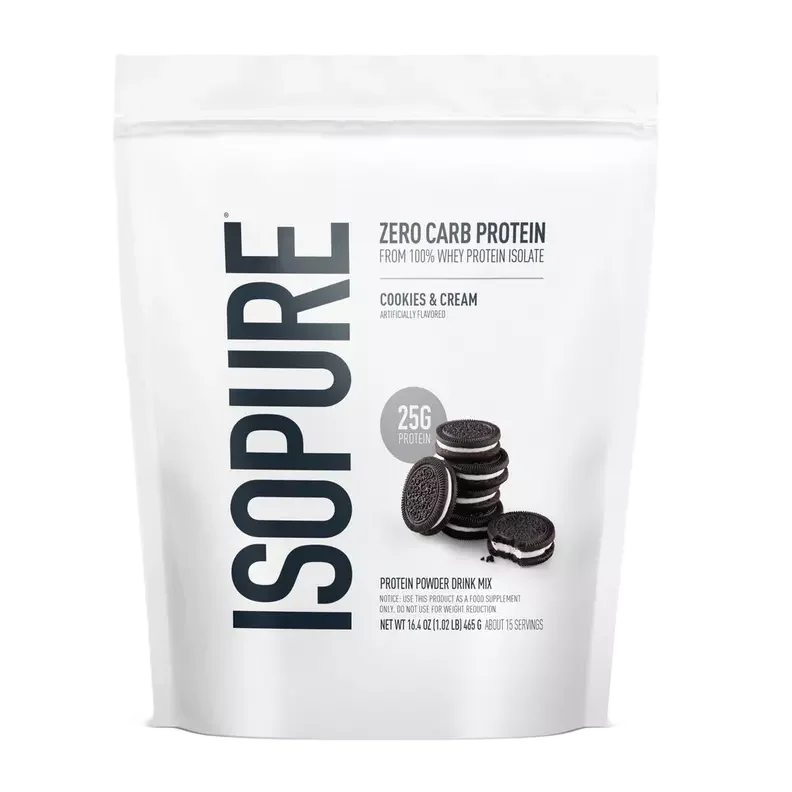 Isopure Proteina Zero Carb 1 Lbs 15 Servicios cookies and cream