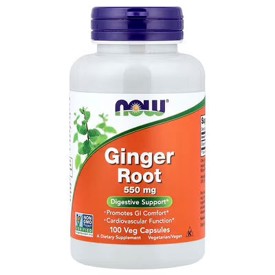 Now Foods Ginger Root 550Mg 100 Veg Cap