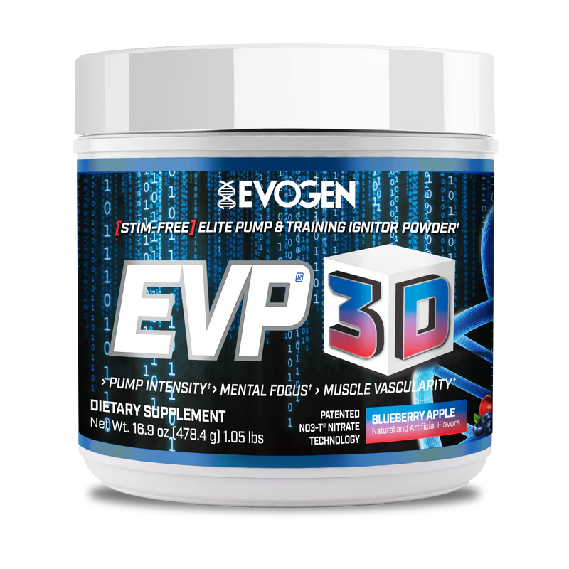 Evogen Evp 3D Stim Free Pre Entreno 40 Servicios blueberry apple