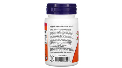 Now Foods Vitamina D-3 2000 IU 30 Softgels portada 2