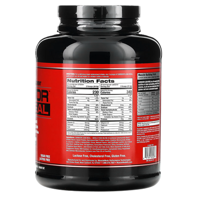 Musclemeds Proteina Carnivor Lean Meal 4 Lbs informacion nutricional 2