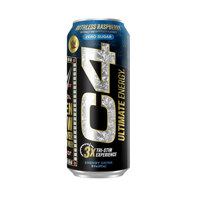 Cellucor C4 Ultimate Energy Drink 12 Pack WWE ruthless raspberry