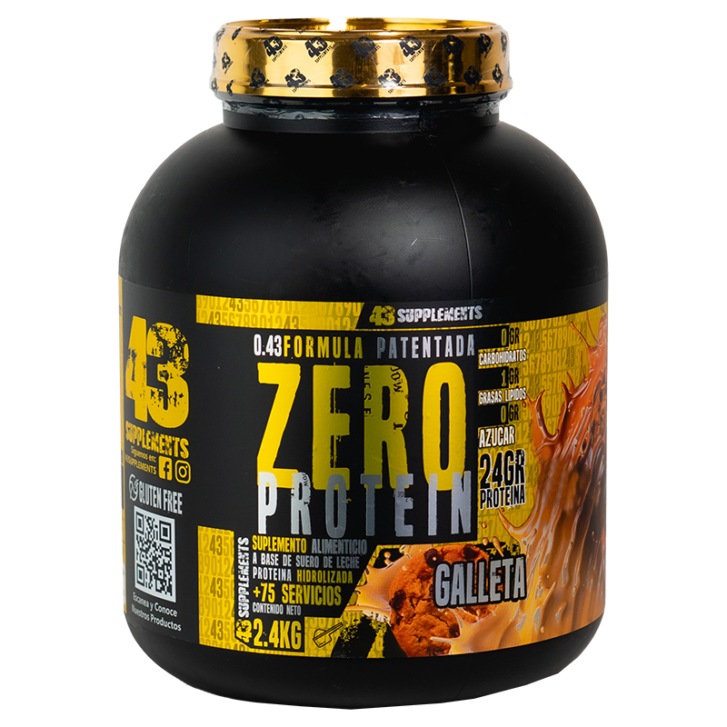 43 Supplements Proteina hidrolizada 2.4 kg 75 servicios galleta
