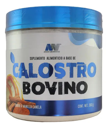 Advance Nutrition Calostro Bovino 360g 60 servicios Vainilla Canela