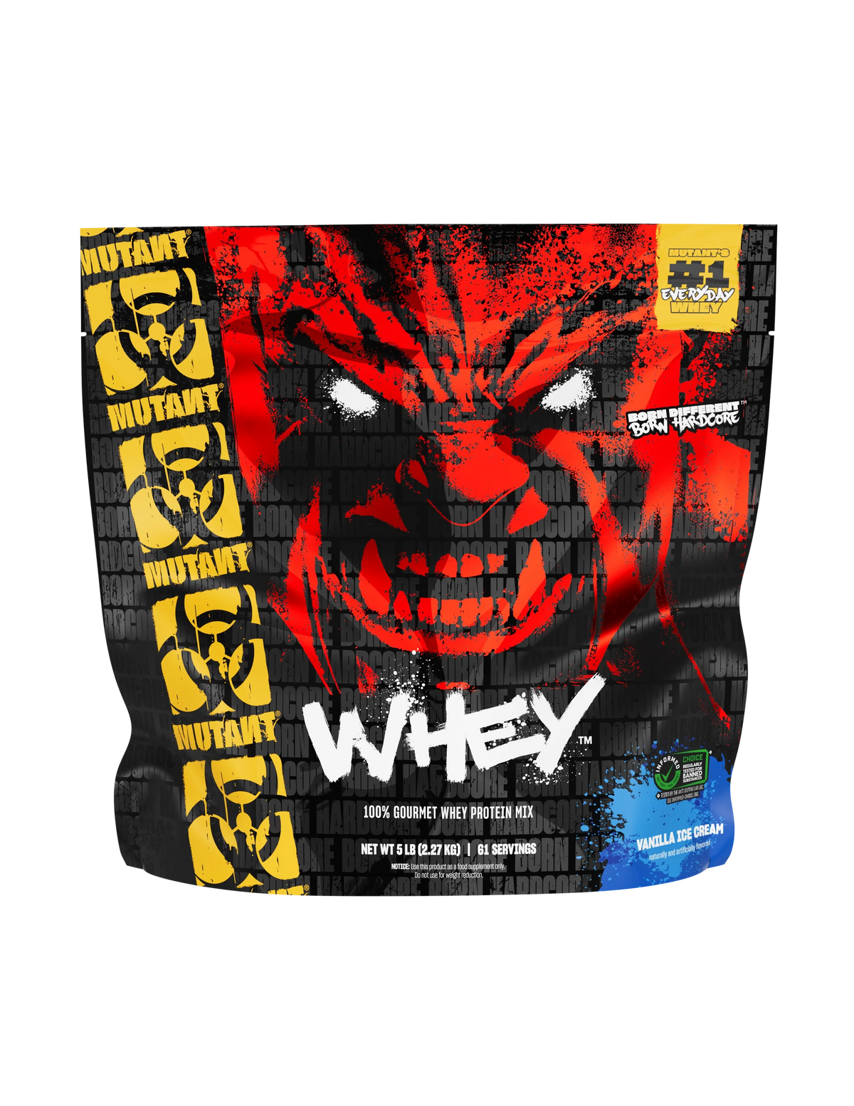 Mutant Whey Proteina 5 libras 61 servicios vainilla