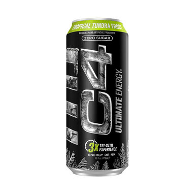 Cellucor C4 Ultimate Energy Drink 16oz 12 pack tropical tundra frost