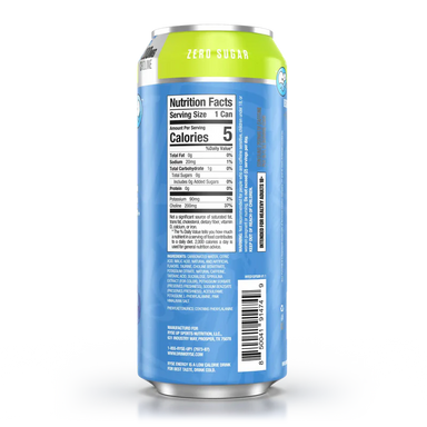 Ryse Fuel Energy Drink 12 Pack Sour Punch informacion nutricional