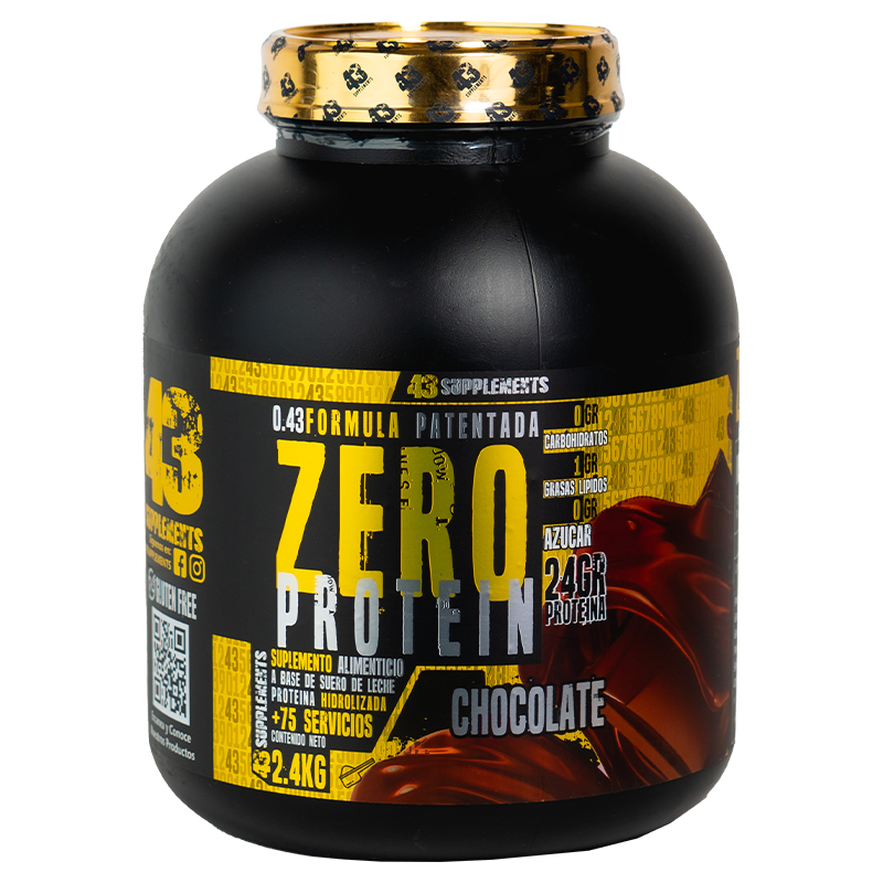 43 Supplements Proteina hidrolizada 2.4 kg 75 servicios chocolate