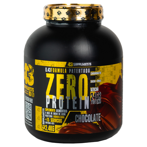 43 Supplements Proteina hidrolizada 2.4 kg 75 servicios chocolate