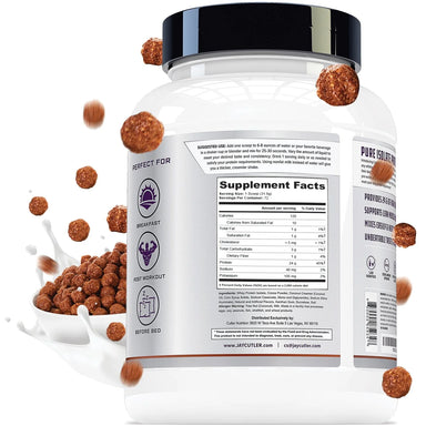 Jay Cutler Proteina Total Iso 5lb 72 servicios Cocoa Cereal Informacion nutricional