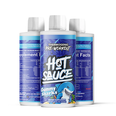 Hot Sauce Thermogenic Pre Entreno 32/16 servicios Gummy Sharks