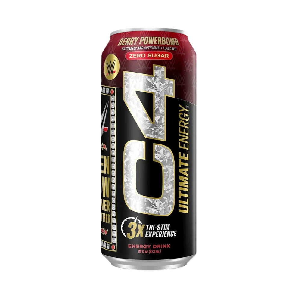 Cellucor C4 Ultimate Energy Drink 12 Pack WWE berry powerbomb
