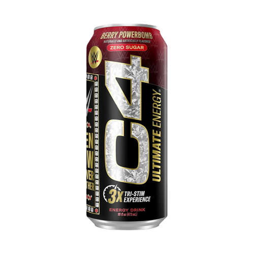 Cellucor C4 Ultimate Energy Drink 12 Pack WWE berry powerbomb