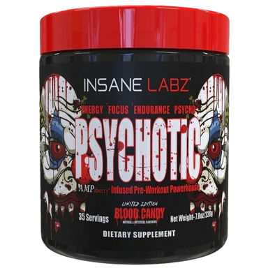 Insane Labz Psychotic Blend Pre Entreno 35 Servicios blood candy