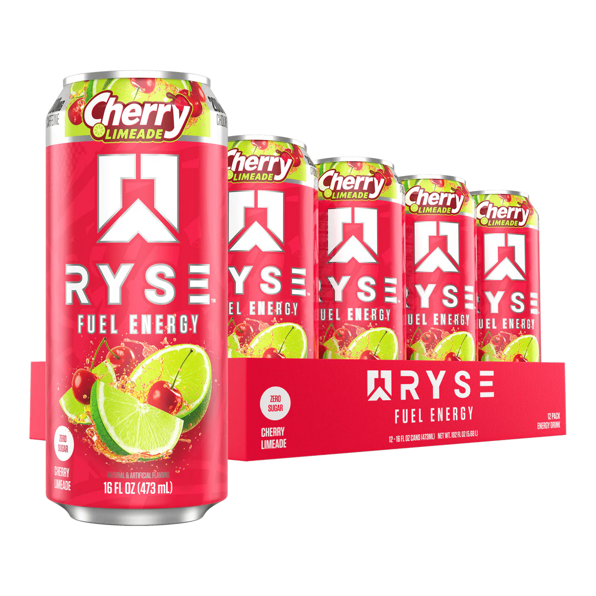 Ryse Fuel Energy Drink 12 pack Cherry Limeade