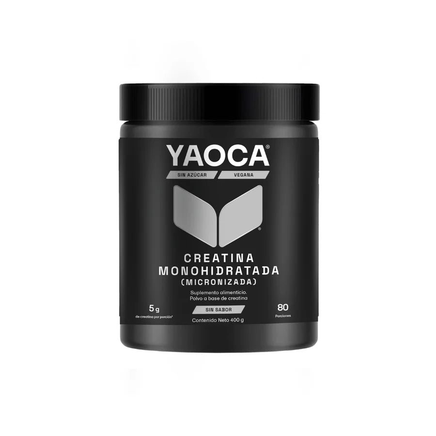 YAOCA Creatina Monohidratada 400gr 80 Servicios Sin Sabor