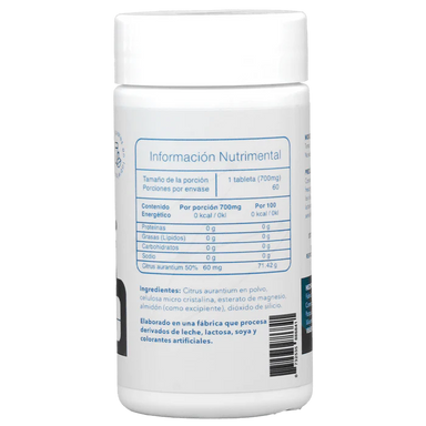 Essentials Psinefrina S.N.F 500 mg 60 Tabletas informacion nutricional