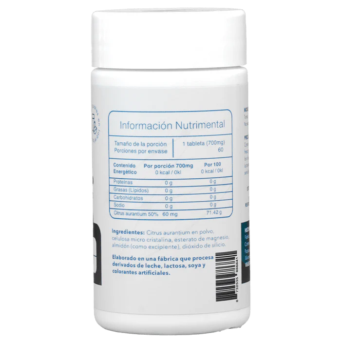 Essentials Psinefrina S.N.F 500 mg 60 Tabletas informacion nutricional