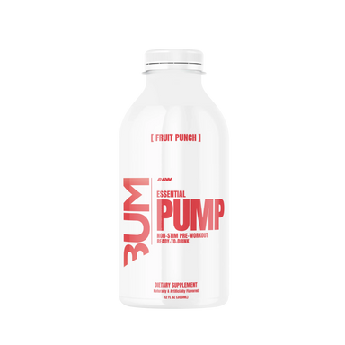 Raw Nutrition Essential Pump Drink Pre Entreno 12oz 12 Pack Fruit Punch