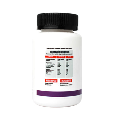 Superlabs Nutrition Melatonina 5mg 100 Capsulas informacion nutricional