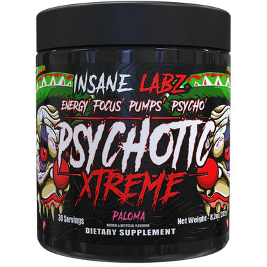 Insane Labz Psychotic Xtreme Pre Entreno 30 Servicios Paloma